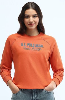 U.S. Polo Assn. Women Women Printed Sweatshirt