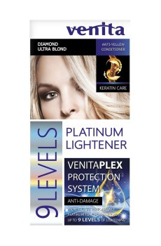 Осветлитель для волос Venita Platinum Lightener 9 Levels, Diamond Ultra Blond, 125 мл