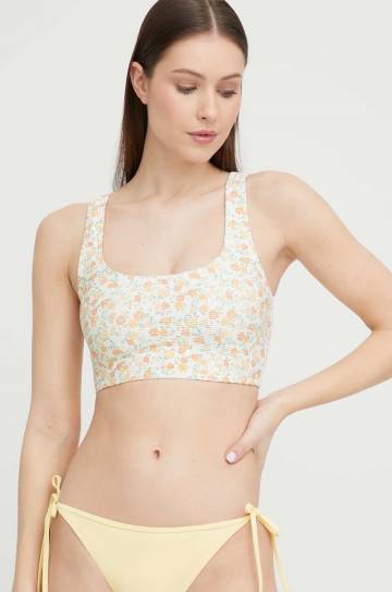 Купальный бюстгальтер Billabong цвет жёлтый мягкая чашечка Купальный бюстгальтер Billabong цвет жёлтый мягкая чашечка