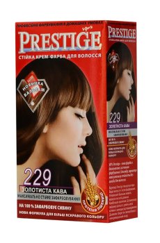 Стойкая крем-краска для волос Vips Prestige 229 Золотистый кофе, 100 мл