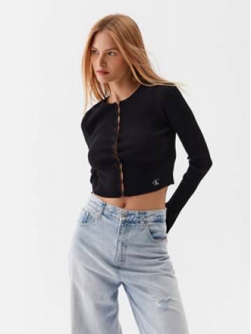 Calvin Klein Jeans Кардиган J20J221349 Чорний Slim Fit Calvin Klein Jeans Кардиган J20J221349 Чорний Slim Fit