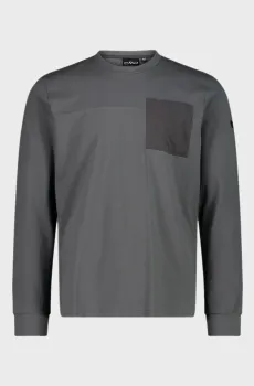 Мужской серый лонгслив STRETCH JERSEY Серый 48 CMP 34F0627-E910