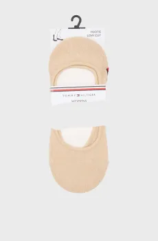 Женские бежевые следы (2 пары) TH WOMEN FOOTIE INVISBLE Бежевый 35-38 Tommy Hilfiger 343025001