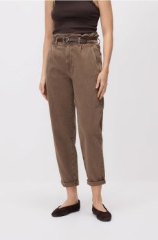 Reserved - Джинси paperbag - коричневий - 148IL-88J