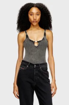 Женское темно-серое боди MAURA Серый M Diesel A21582 0LKAR