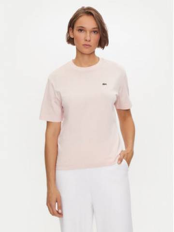 Lacoste Футболка TF7215 Рожевий Loose Fit Lacoste Футболка TF7215 Рожевий Loose Fit