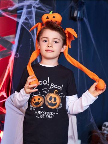 Обруч «Хеллоуїн» - мандариновий