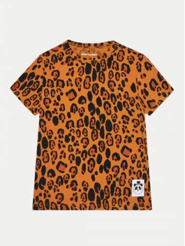 Mini Rodini Футболка Basic Leopard 1000000213 Коричневий Regular Fit Mini Rodini Футболка Basic Leopard 1000000213 Коричневий Regular Fit