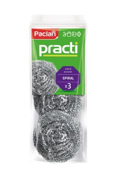 Губки кухонные металлические Paclan Practi, 3 шт
