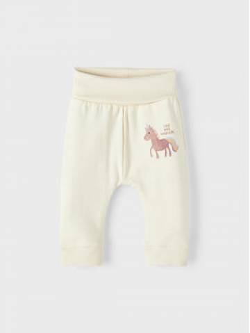 NAME IT Спортивні штани 13212666 Écru Regular Fit