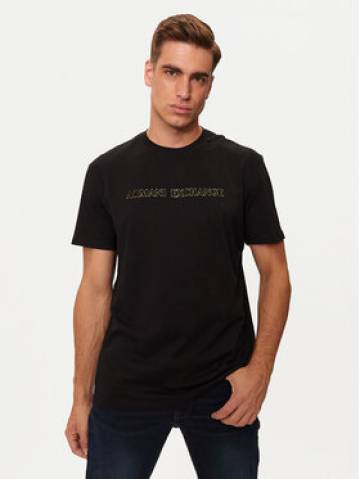 Armani Exchange Футболка XM000127 AF10356 UC001 Чорний Regular Fit Armani Exchange Футболка XM000127 AF10356 UC001 Чорний Regular Fit