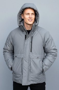 Зимняя куртка в сером цвете RC-RW-5-grey
