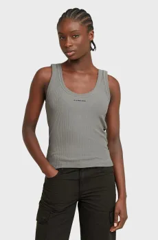 Женская серая майка Slim Серый S G-Star RAW D26065,D253