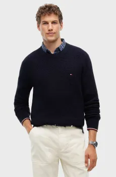 Мужской темно-синий джемпер RWB RIB Синий XL Tommy Hilfiger MW0MW41516