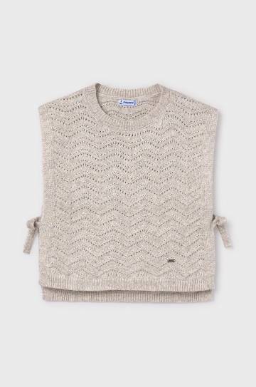 Детский жилет Mayoral цвет бежевый лёгкий 7315