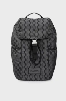 Мужской серый рюкзак с узором Серый ONESIZE Karl Lagerfeld A1M30411;996
