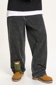 Cropp - Вільні джинси з ефектом виварювання - сірий