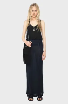 Женская темно-синяя юбка Giada Синий M ZADIG&VOLTAIRE JWSK01010_ENCRE