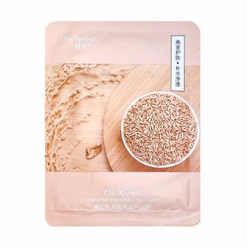 Тканевая маска для лица One Spring Oat Kernels Hydrating Purifying Silk Mask на основе овса, 25 г Тканевая маска для лица One Spring Oat Kernels Hydrating Purifying Silk Mask на основе овса, 25 г