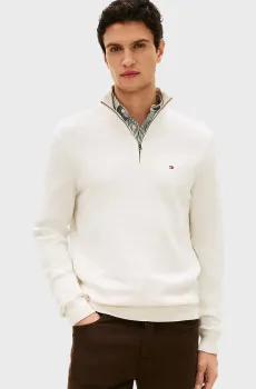 Мужская белая кофта ESSENTIAL Белый S Tommy Hilfiger MW0MW37331