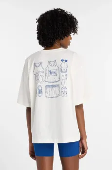 Женская белая футболка Outfit Layout Белый L New Balance WT53924SST