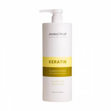 Бессульфатный кондиционер для волос Jerden Proff Keratin Sulfate Free Conditioner с кератином и протеинами шелка, 1 л Бессульфатный кондиционер для волос Jerden Proff Keratin Sulfate Free Conditioner с кератином и протеинами шелка, 1 л