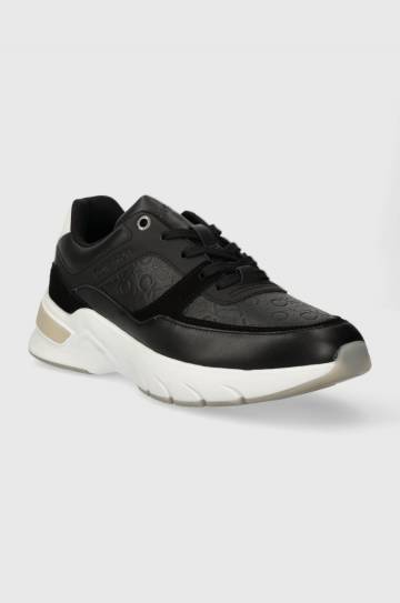 Кроссовки Calvin Klein ELEVATED RUNNER - MONO MIX цвет чёрный HW0HW01869 Кроссовки Calvin Klein ELEVATED RUNNER - MONO MIX цвет чёрный HW0HW01869