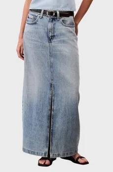 Женская голубая джинсовая юбка MAXI Голубой 29 Calvin Klein Jeans LV047C728G