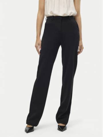 Vero Moda Штани з тканини Maya 10267718 Чорний Straight Fit Vero Moda Штани з тканини Maya 10267718 Чорний Straight Fit