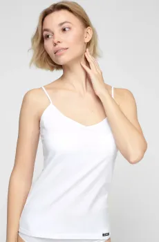 Женская белая майка Белый M Atlantic BLV-197N