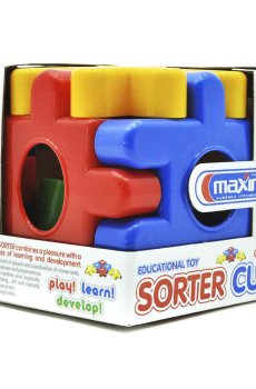 3D конструктор Maximus Сортер Куб, от 3 лет, 12 элементов (5272) Цвет случайный при наличии