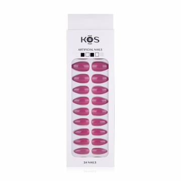 Набор искусственных ногтей K.O.S Keep Of Style миндаль, темно-розовый Набор искусственных ногтей K.O.S Keep Of Style миндаль, темно-розовый