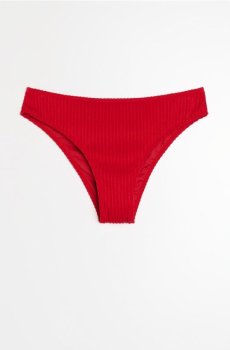 Структурний низ бікіні - червоний