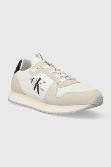 Кроссовки Calvin Klein Jeans YW0YW00840 RUNNER SOCK LACEUP NY-LTH W цвет белый YW0YW00840 Кроссовки Calvin Klein Jeans YW0YW00840 RUNNER SOCK LACEUP NY-LTH W цвет белый YW0YW00840