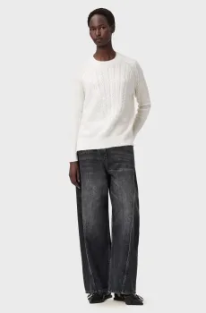 Женский белый шерстяной джемпер KIT Белый S AllSaints W014KD