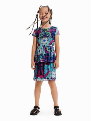 Desigual Повсякденна сукня 23SGVK19 Голубий Regular Fit Desigual Повсякденна сукня 23SGVK19 Голубий Regular Fit
