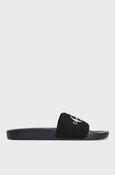 Мужские черные слайдеры SLIDE MONOGRAM Черный 45 Calvin Klein YM0YM00061