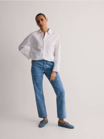 Reserved - LADIES` JEANS TROUSERS - синій - YT351-50J Reserved - LADIES` JEANS TROUSERS - синій - YT351-50J