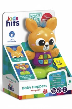 Развивающая музыкальная игрушка Kids Hits Baby Hoppers Кенгуру, от 2 лет, 9.7*14.9*5.9 см (KH11/001)