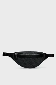 Мужская черная поясная сумка с узором GREYSON SM HIP BAG Черный ONESIZE Michael Kors 33S0LGYC1B