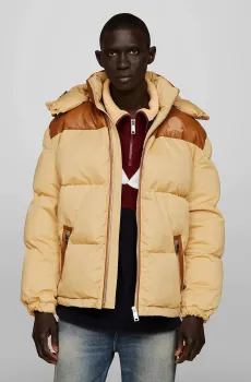 Мужская бежевая куртка THC DG CHINO NEW YORK PUFFER Бежевый XS Tommy Hilfiger MW0MW32274