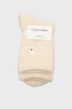 Женские бежевые носки HOME Бежевый ONESIZE Calvin Klein 701235372