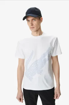 Мужская белая футболка Белый S Lacoste TH0410001