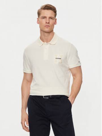 Tommy Hilfiger Поло Boucle Embro MW0MW34771 Бежевий Regular Fit