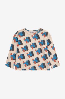 Хлопковый лонгслив для младенцев Bobo Choses Doggy Mate