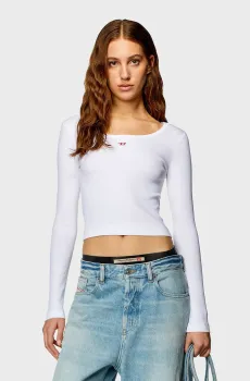 Женский белый лонгслив T-BALLET-D Белый XS Diesel A05106 0EJAI