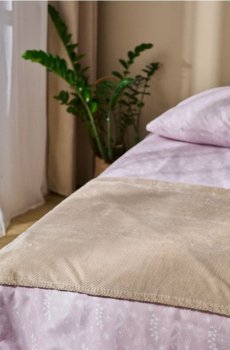 Однотонний плед - бежевий