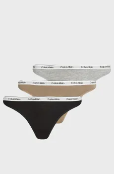 Женские трусики (3 шт) THONG Разноцветный L Calvin Klein 000QD5209E