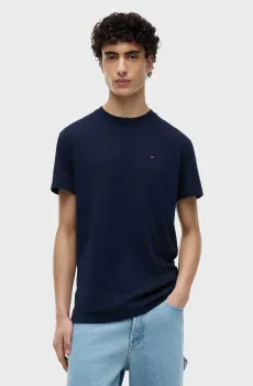 Мужская темно-синяя футболка REG SFLAG Синий M Tommy Jeans DM0DM22504