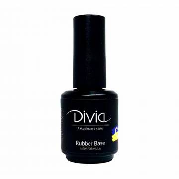 Каучуковая база для гель-лака Divia Rubber Base New Formula Di1021, 15 мл Каучуковая база для гель-лака Divia Rubber Base New Formula Di1021, 15 мл